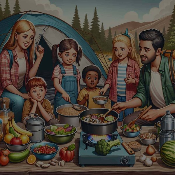 Comment choisir et préparer des repas équilibrés pour enfants en camping pédestre?